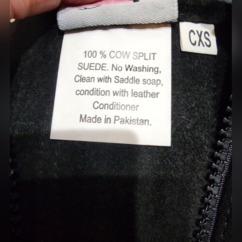 Perris Riding Apparel Black suede half Chaps children XS - Picture 5 of 5